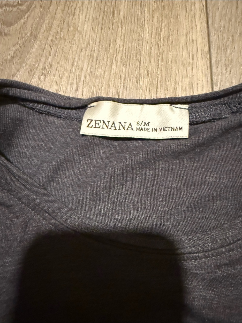 Zenana Outfitters Women's Short Sleeve Pocket Tee - Charcoal Gray - Picture 2 of 3